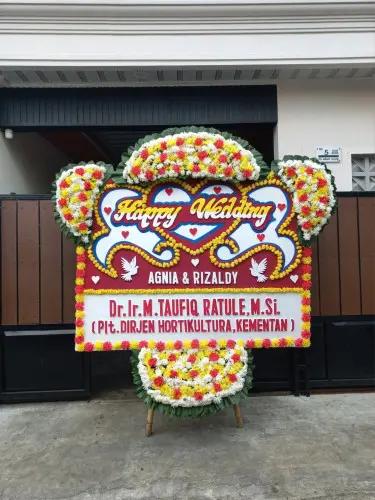 Papan Bunga Pernikahan sukabumi selatan