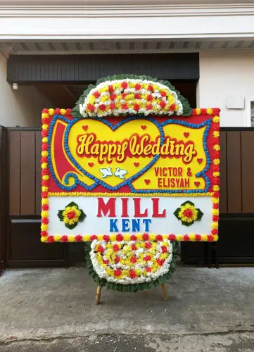 Papan Bunga Pernikahan sukabumi selatan